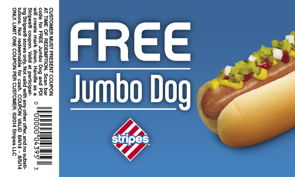 FREE Hotdog at Stripes Stores valid until Aug 5 EXPIRED Awardable com